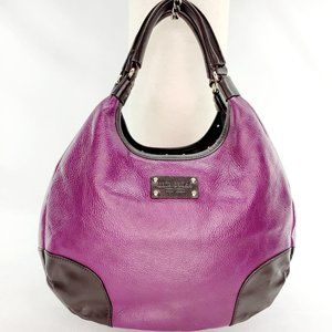 VINTAGE KATE SPADE NEW YORK Large Hobo Bag - Sugar Plum / Mocha
